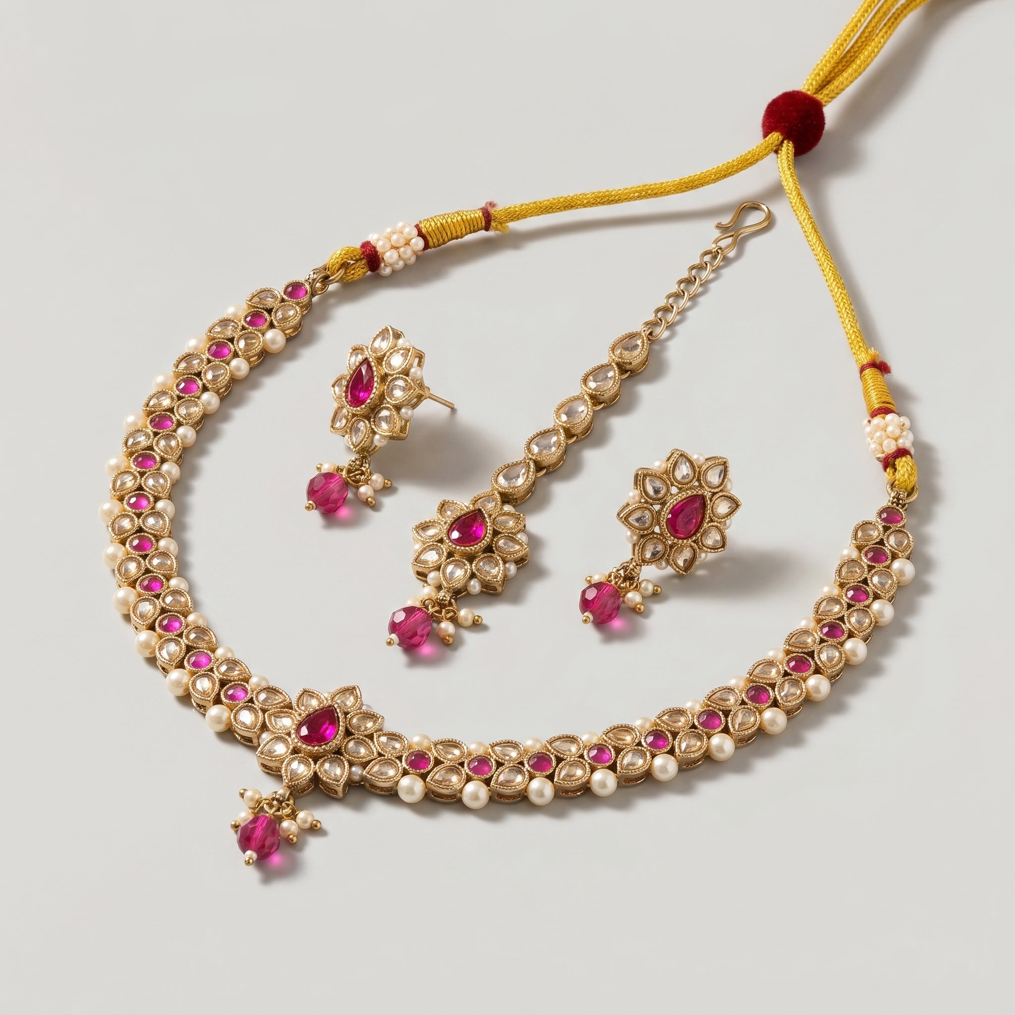 Kundan Pink Necklace