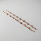 Sia Star Anklet detail of crystal-set circular links and clasp