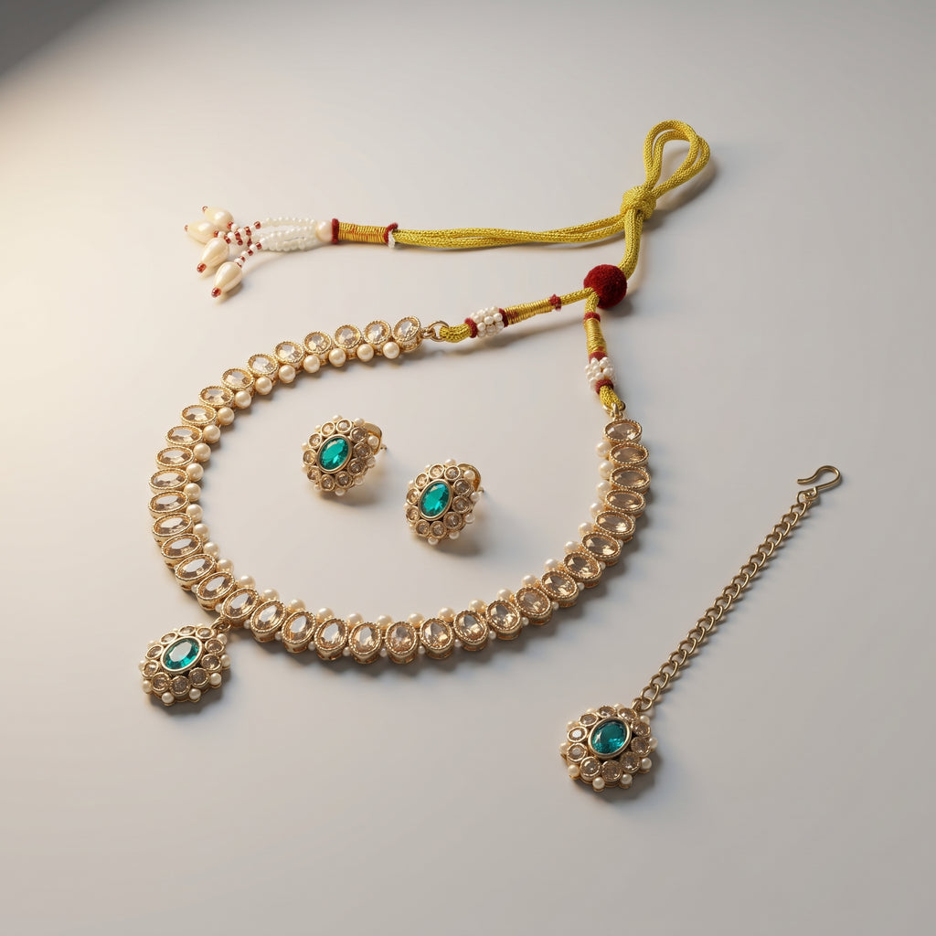 Firoza Kundan Necklace