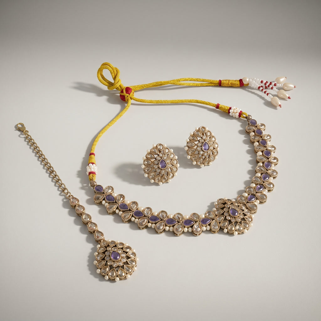 Amethyst Pearl Necklace