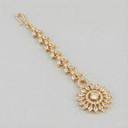 Solar Line Tikka close-up of marquise chevron links and radiating sunburst clear stones